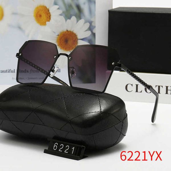 

10% off luxury designer new men's and women's sunglasses 20% off polarizing trend frameless driving tide 6221, White;black