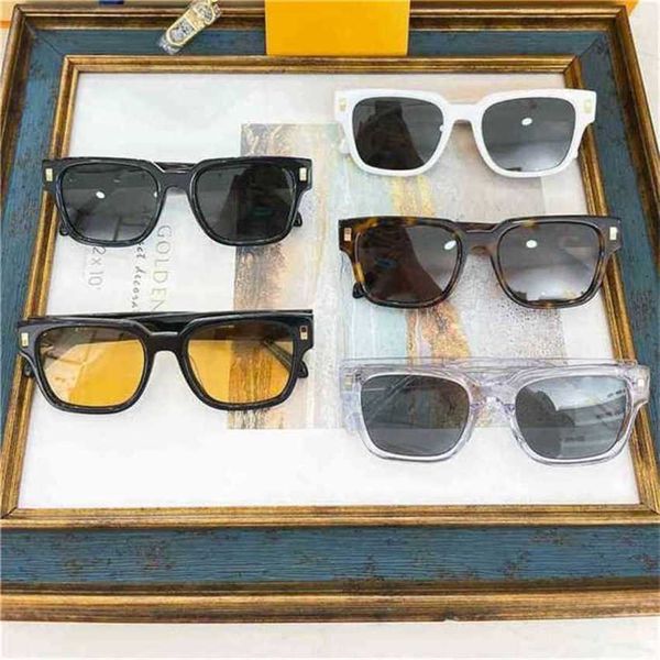 

luxury designer new sunglasses fashion version personalized square plate same trend z1496, White;black