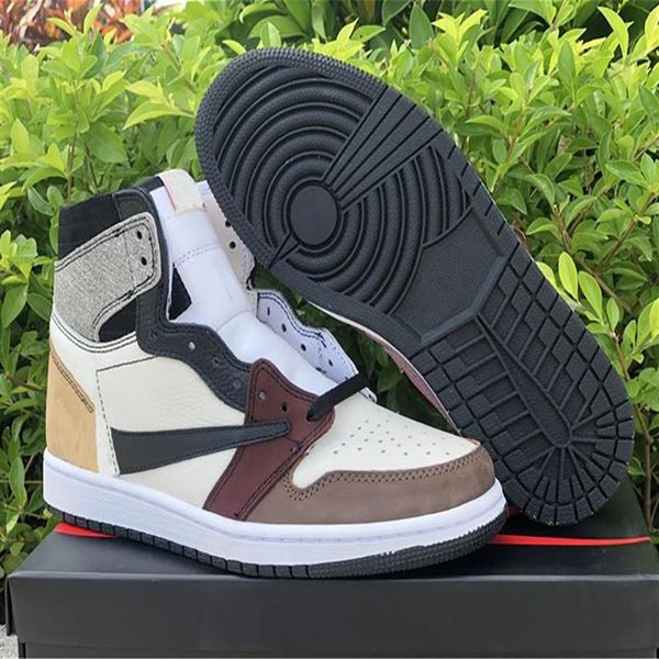 

2021 authentic jumpman 1 mens inverted basketball shoes mandarin pato cor correspondente moda sneaker3440