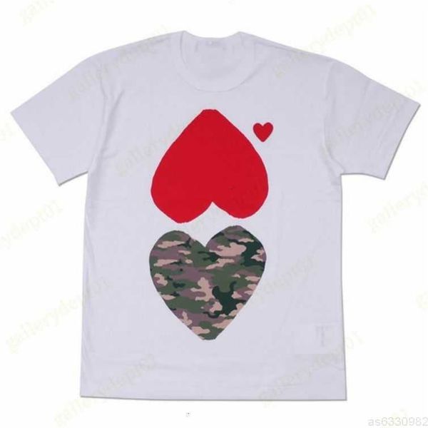 

fashion mens play t shirt cdg designer hearts casual womens des badge garcons graphic tee heart behind letter on chest t-shirt h16rghn, White;black