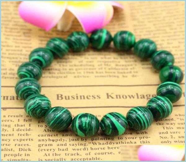 

beaded strands 8mm malachite beads bracelet elastic gemstone bracelet gemstone bracelet gifts 120 w2 drop delivery 2022 jewelry br4658494, Black