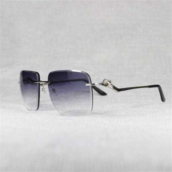 

luxury designer fashion sunglasses 20% off oversize rimless men leopard style lens shape women shade clear galsses frame reading gafas for o, White;black