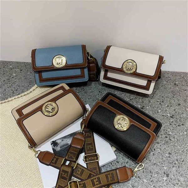 

handbag 2023 new bag texture square cross contrast and