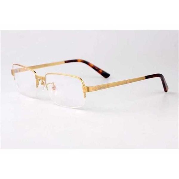 

luxury designer new sunglasses all-match ultra light business half myopia spectacle frame pure titanium fashion ct0041o, White;black