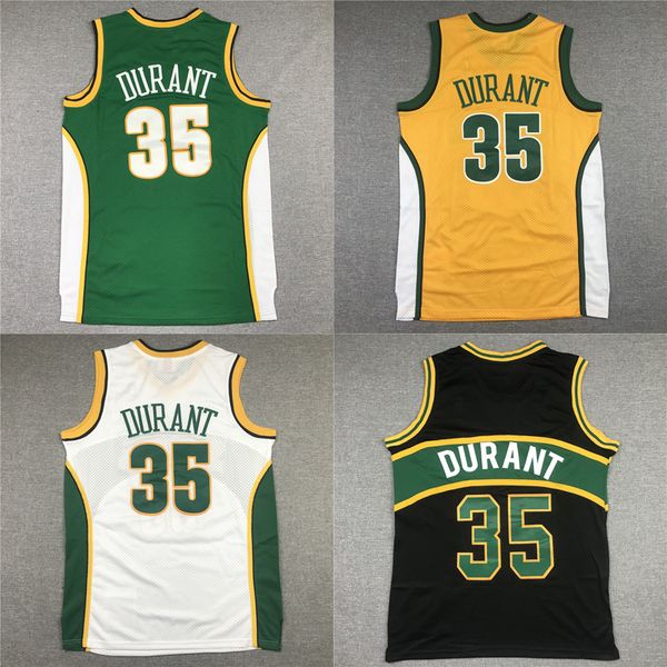

american basketball wear durant 35 throwback men jerseys gold black white green mitchell ness size stitched jersey mix order