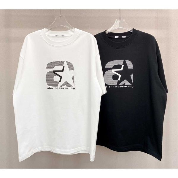 

80% off factory outlet online high edition 2023 summer new king letter solid thick plate craft men's and women's loose short sleev, White;black