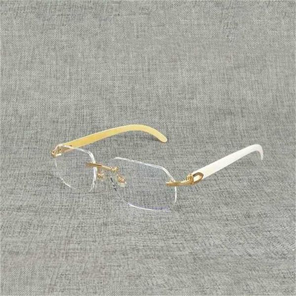 

30% off luxury designer new men's and women's sunglasses 20% off all-match natural wood square bright buffalo horn oversize random, White;black