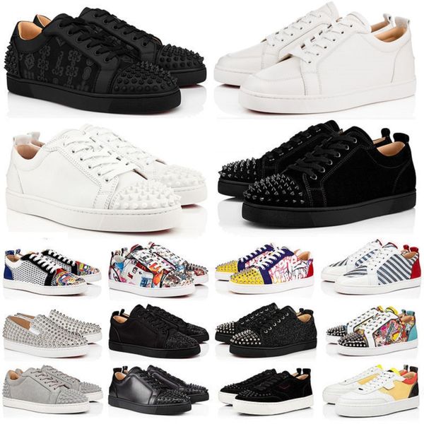 

designer low dress shoes men black white camo green glitter grey rivets leather suede mens fashion spikes office career wedding trainers sho