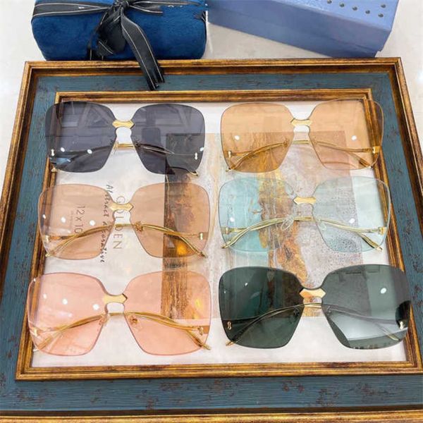 

40% off luxury designer new men's and women's sunglasses 20% off g's boundless large framed face small wind net red same gg03, White;black