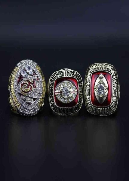 

new 1966 1969 2020 kansas chief championship ring 3piece set with box5368552, Silver