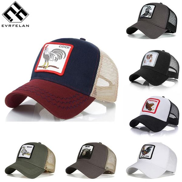 

evrfelan fashion mesh baseball cap lovely animals caps women&men snapback cap dad hat summer bone adjustable gorras167e, Blue;gray