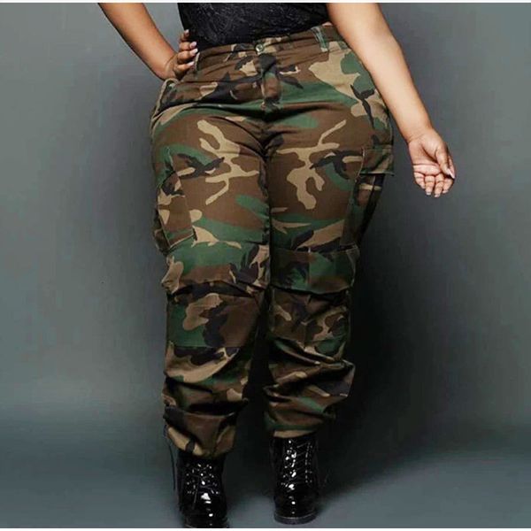 

women's plus size jumpsuits rompers plus size pants xl5xl joggers sweat pants for women sweatpants loose casual camouflage cargo trouse, Black