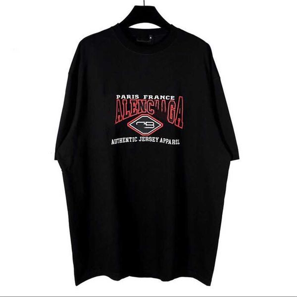 

80% off factory outlet online high edition fashion rock bat series embroidery letter wash old men's and women's short sleeve t-shi, White;black