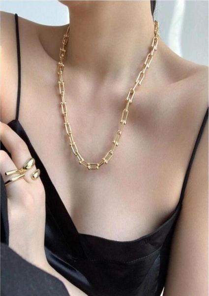 

high end design jewelry necklaces fashion women design necklace gold plated long chain designer style exquisite gift x3007790365, Silver