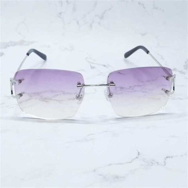 

30% off luxury designer new men's and women's sunglasses 20% off big square rimless mens brand men sunglass fashion glasses women, White;black