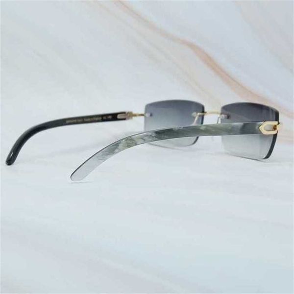 

20% off luxury designer new men's and women's sunglasses 20% off men buffalo glasses women buffs shades eyewear rimless square gaf, White;black