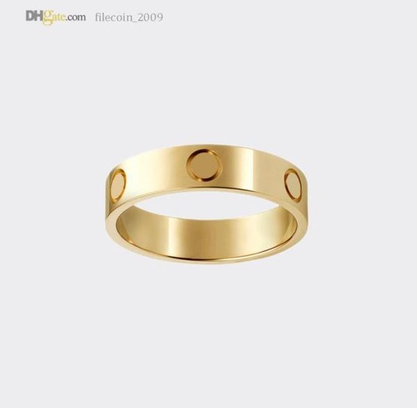 

love ring designer rings for womenmen carti ring wedding gold band luxury jewelry accessories titanium steel goldplated never fa7119533, Silver