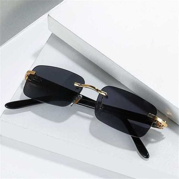 

30% off luxury designer new men's and women's sunglasses 20% off card small box frameless cut edge fashion personalized jelly opti, White;black