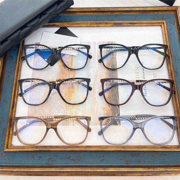 

10% off luxury designer new men's and women's sunglasses 20% off the same plain face lens can be equipped with pearl leg glasses f, White;black