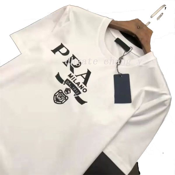 

summer mens designer tees casual man womens loose tees with letters print sleeves sell luxury men t shirt size s-xxxxl 778098908, Black;brown