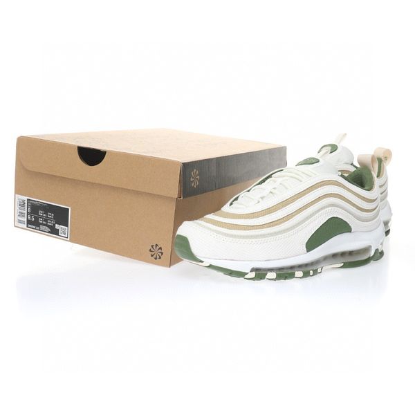 

basketball shoes am 97 sun club sail green gold gs designer sneakers with original box