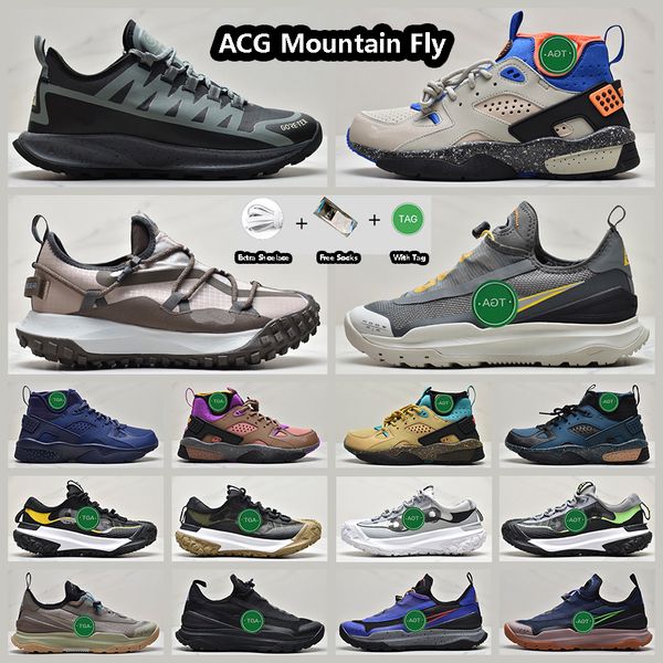 

acg mountain fly hiking shoes men and women black brown camel green blue red grey white deep grey yellow cream beige dlive burgundy trainers