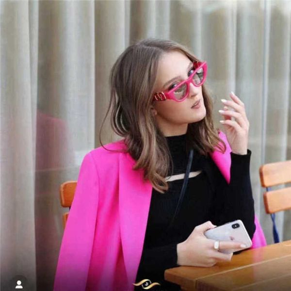 

luxury designer sunglasses 20% off 23 the wallen's ins net red of the same style personalized fashion cat's eye for women vls-103a, White;black