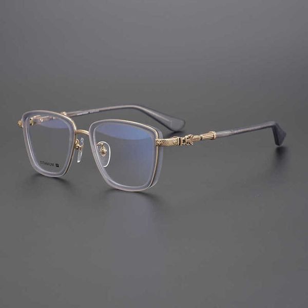 

luxury designer fashion sunglasses 20% off japanese handmade high myopia pure titanium glasses small frame can be matched with the height of, White;black