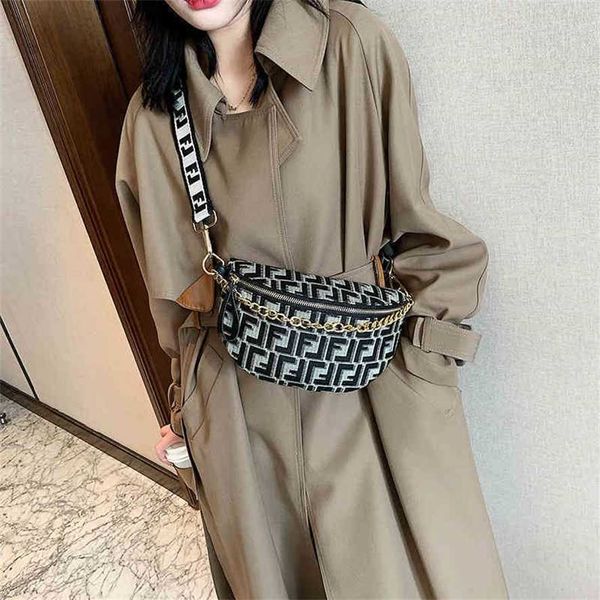 

handbag 2023 new bag women messenger four seasons wide belt chest waist