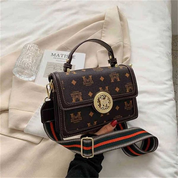 

women's luxury designer new summer handbag simple letter printing portable shoulder messenger small square