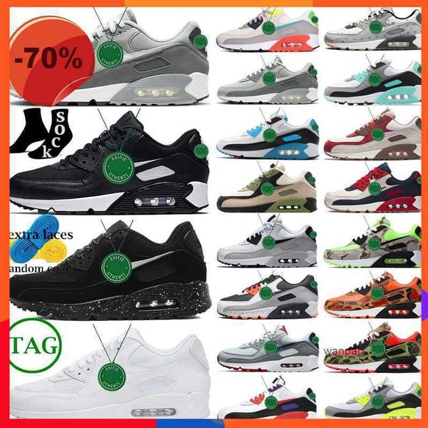 

size 13 90s shoes men women airmaxs surplus cushion 90 running shoe triple black white x wolf grey michigan radiant airs red pastel