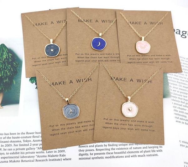 

bulk geometric love pendant necklace women039s diy alloy star moon lightning clavicle rope chain necklace jewelry accesso4366291, Silver