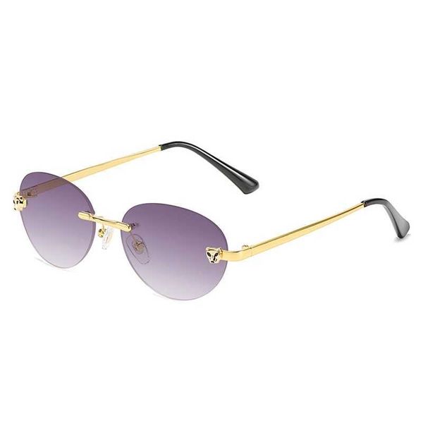 

luxury designer new men's and women's sunglasses 20% off frameless metal head sun fashion sun ocean glasses, White;black