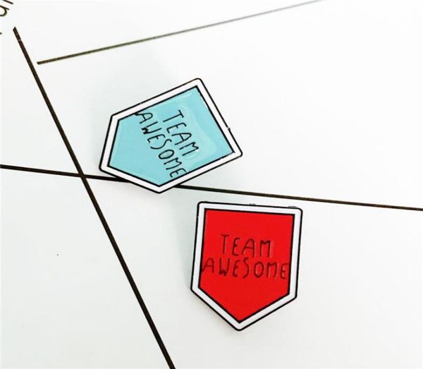 

team awesome enamel brooches pin for women fashion dress coat shirt demin metal brooch pins badges promotion gift 2021 new design 3733690, Gray