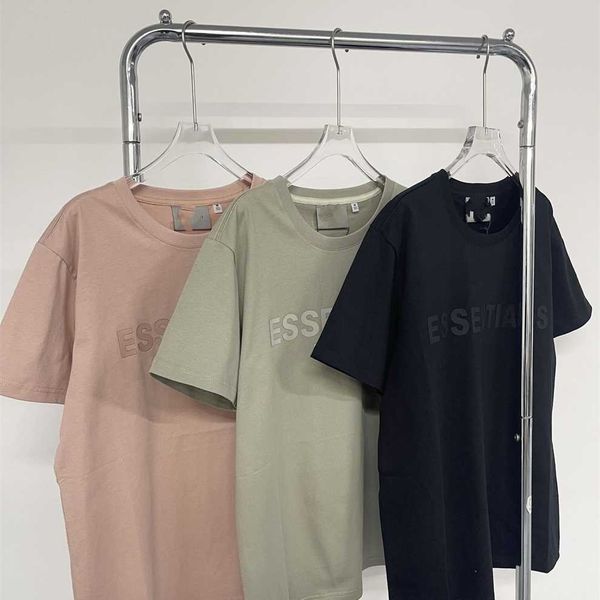 

80% off factory outlet online fo double-threaded high street chest offset printing letter thick stereoscopic t-shirt men's and women&#0, White;black