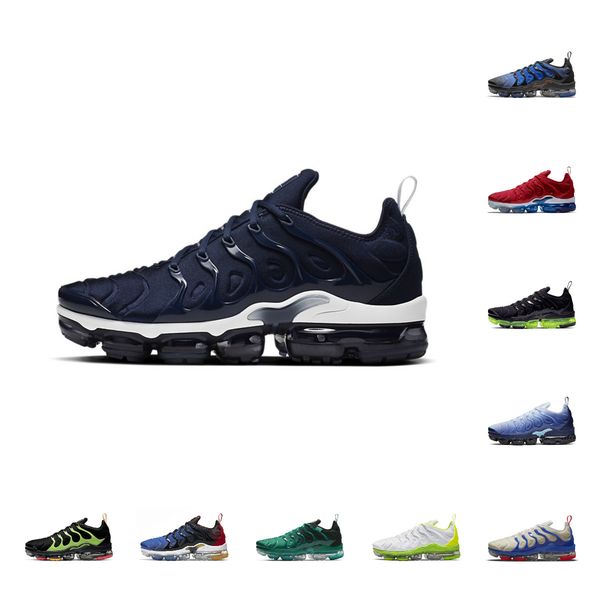 

tn plus running shoes men women sneakers university blue triple black hyper royal white volt outdoor mens womens sports trainers size 39-47