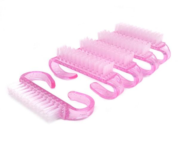 

acrylic nail brushes 4 color nail art manicure pedicure soft remove dust plastic cleaning nails brush file tools set4586978, Yellow