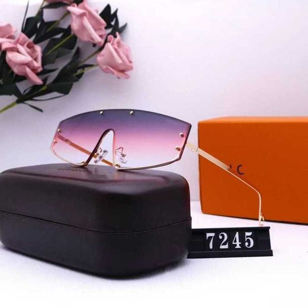 

designer men's and women's beach couple sunglasses 20% off overseas street shooting travel fashion glasses 7245, White;black
