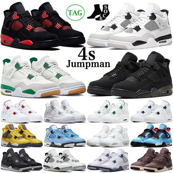

jumpman 4 4s mens basketball shoes pine green military black cat canvas thunder university blue thunder pink cactus jack men women trainers