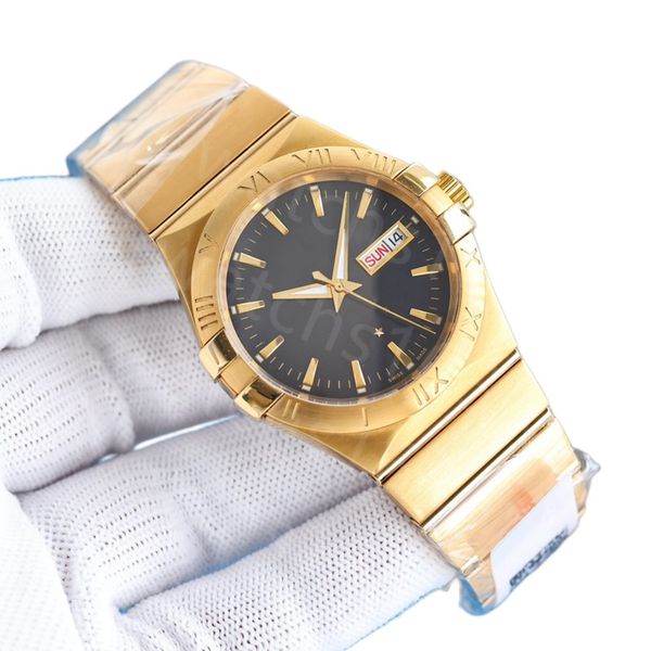 

mens watch designer watches echanical automatic watch datejust stainless steel gold watch mens luxury watch day date diamond watches 41mm, Slivery;brown