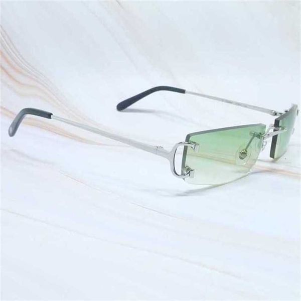 

20% off luxury designer new men's and women's sunglasses 20% off vintage rimless small square big cool rapper shades party eyewear, White;black