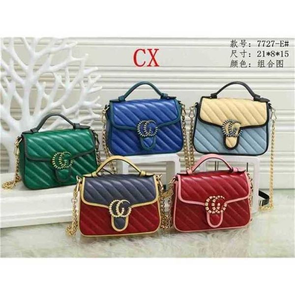 

luxury designer new women's handbag cover twill contrast color postman women's
