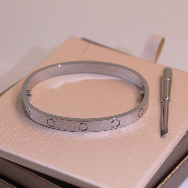 

silver screw bracelet designer love bracelets luxury high end classic fashion bracelets men and women stainless steel bracelets christmas va, Black