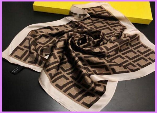 

r women silk scarf fashion letter headband scarves brand small scarf variable headscarf accessories activity gift g1507190, Blue;gray