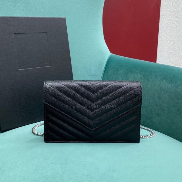 

10a y designer shoulde bags woc fashion luxury leather bags handbags new style woman lady wallet crossbody bag thread cowhide plain classic, Black;red