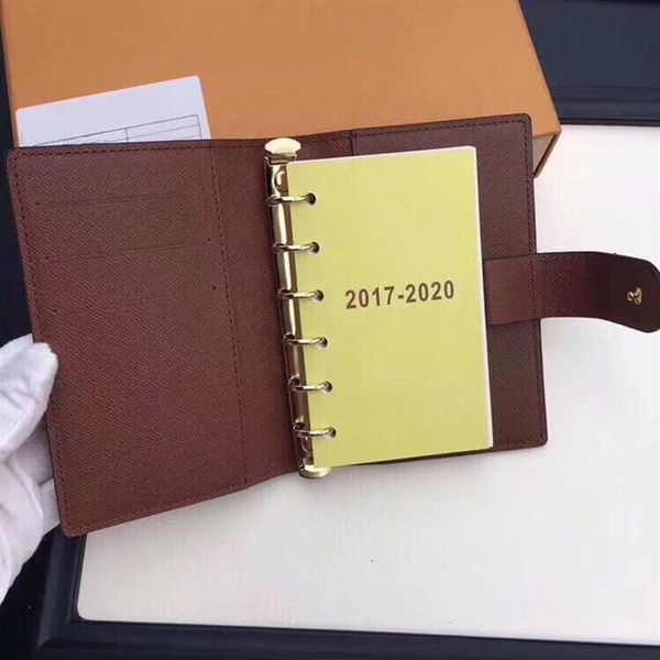 

leather loose-leaf multi-function notebook high-end business loose-leaf note notepad meeting leather record folder disassembly she241l, Brown;gray