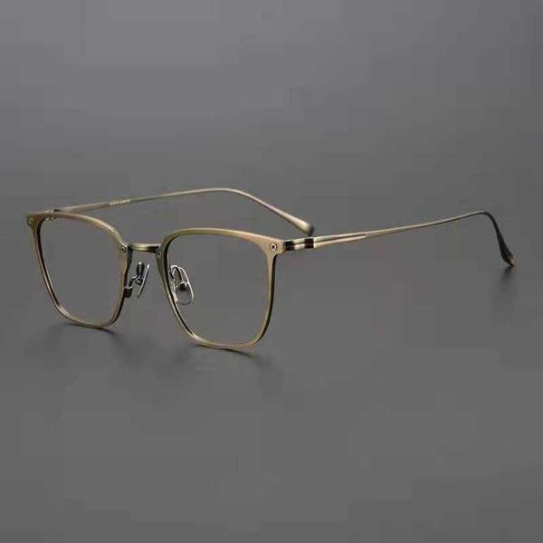 

10% off luxury designer new men's and women's sunglasses 20% off japanese pure titanium male business large myopia frame anti-blue, White;black