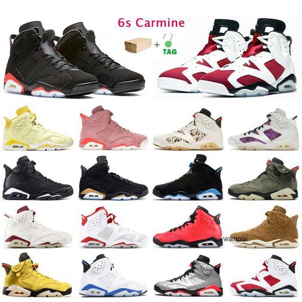 

6s jumpman basketball shoes mens trainers 2021 carmine red infrared hare dmp angry bull sport blue marron outdoor sports sneakers with box j