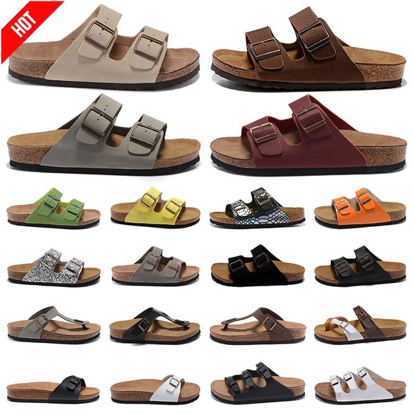 

2023 birks designer birkenstocks sandals men women arizona gizeh slippers caliente verano flip flops hombres mujeres beach sliders outdoor i, Black