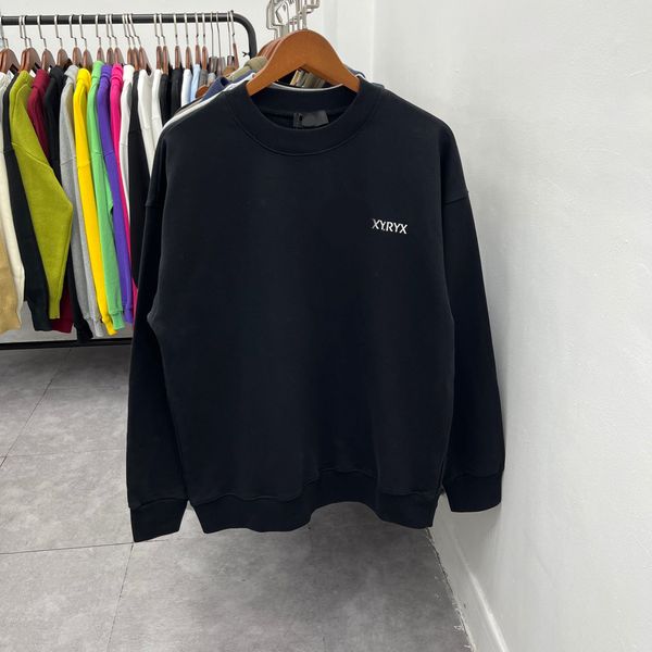 

2023 mens designer classic letter printed sweatshirt men women fashion simple casual pullover hoodie high street crewneck sweater long sleev, Black